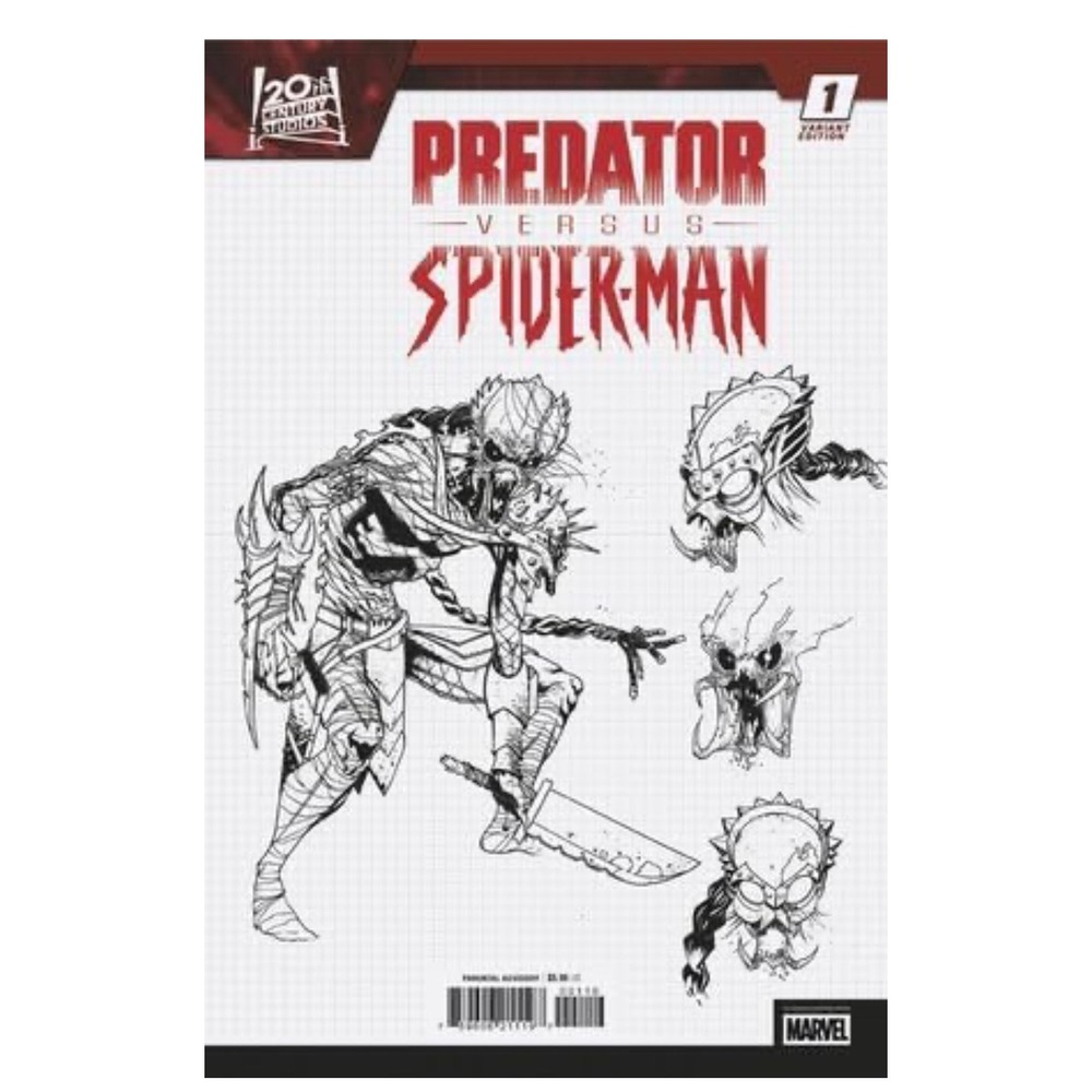 Predator‎ Versus Spider-Man #1 Variant Edition Marvel Comic Book-NWT